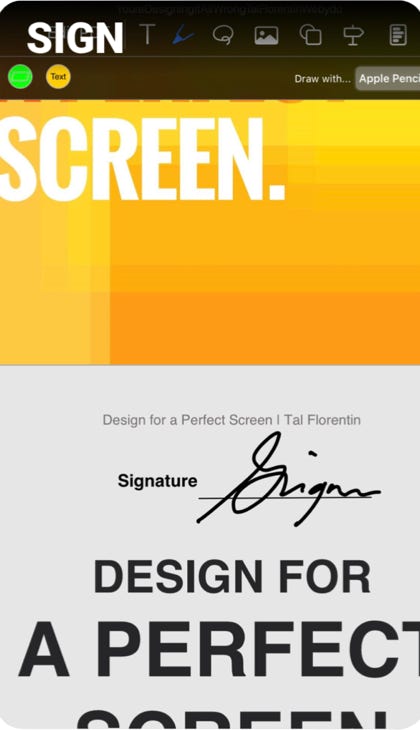 Placing your signature into your pdf is so easy with PDF Office
