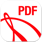 PDF Office logo in a round format